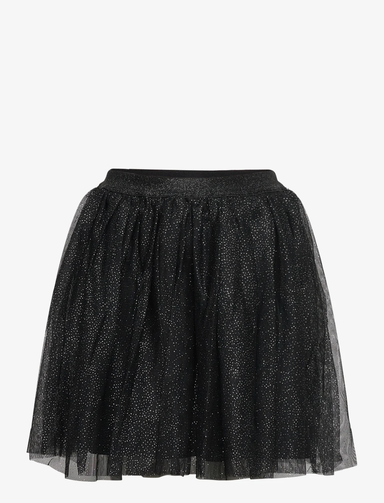 Lindex - Skirt tulle glitter AOP - tiulio sijonas - black - 0