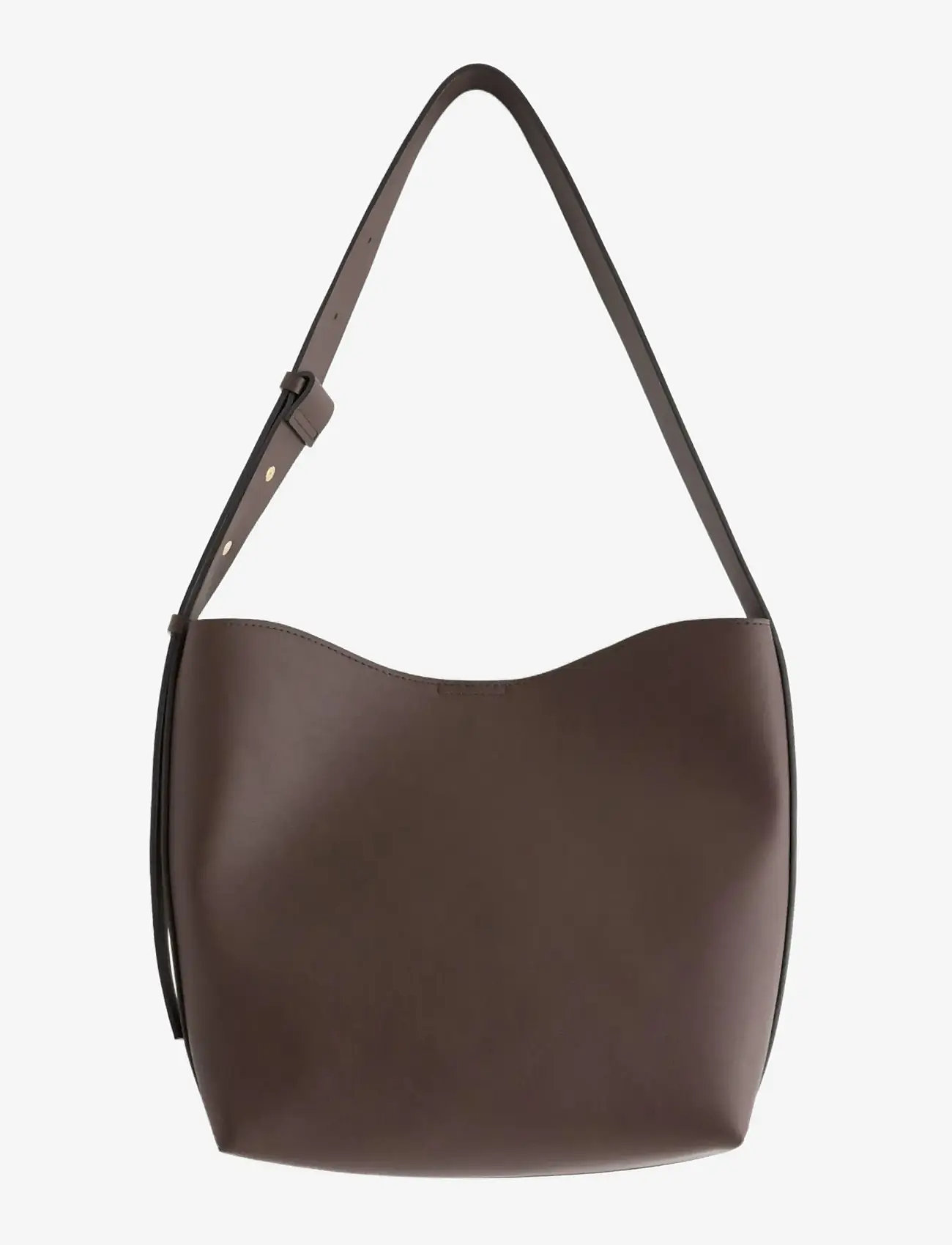 Lindex - Stor skuldertaske - dark brown - 1