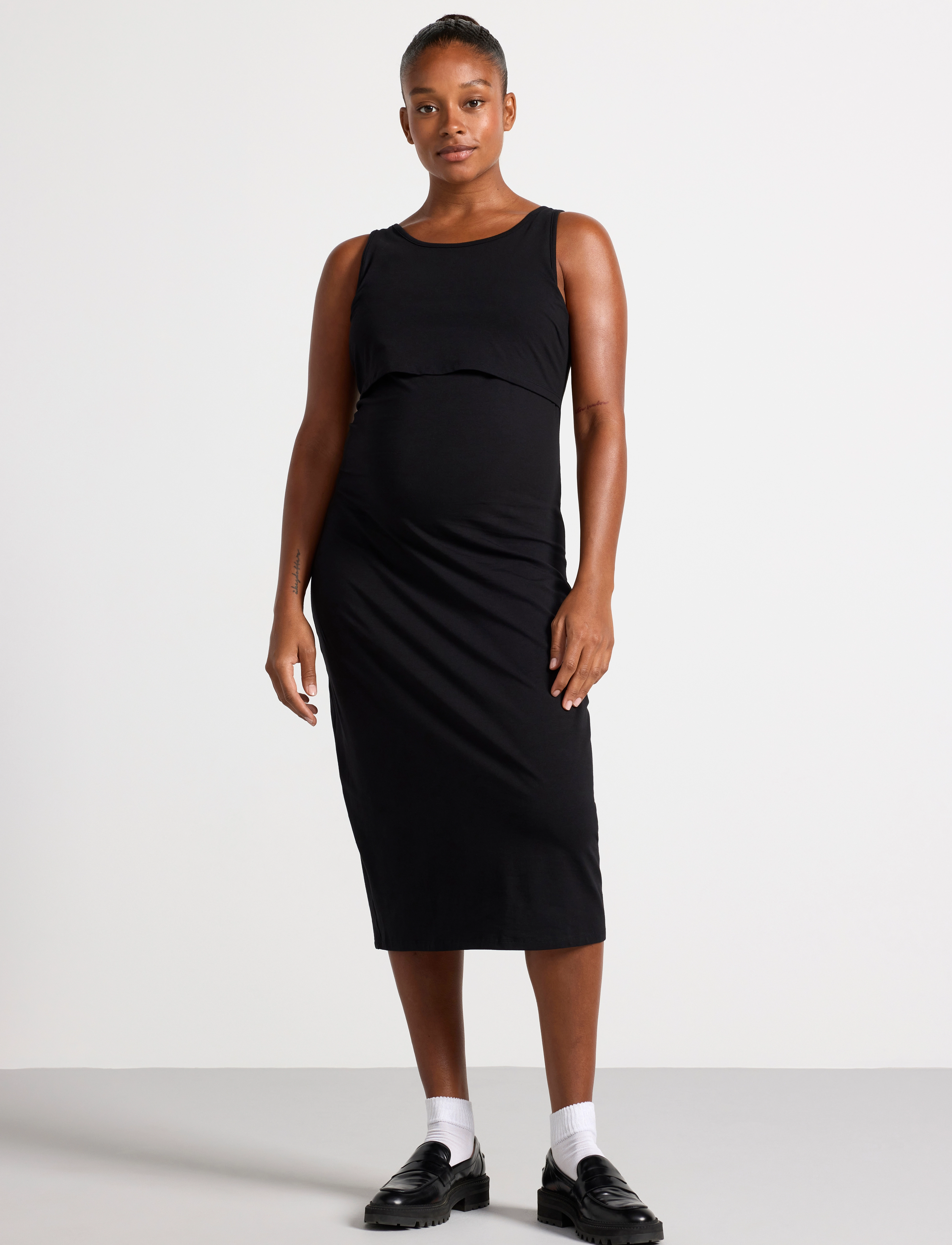 Lindex Dress Mom Jones, M, Dresses, Schwarz - Knee-length & Midi, Frauen