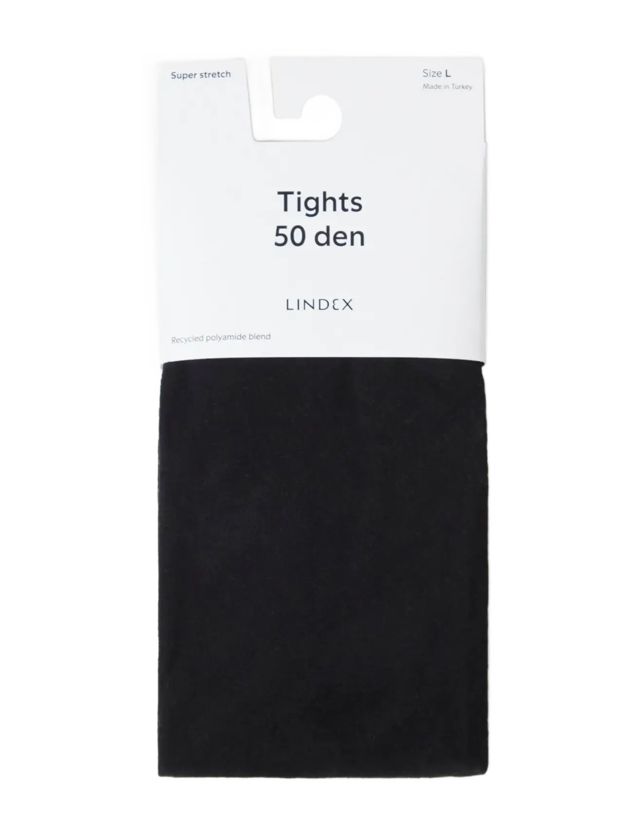 Lindex - Tights with superstretch 50 denier - special occasions - black - 2