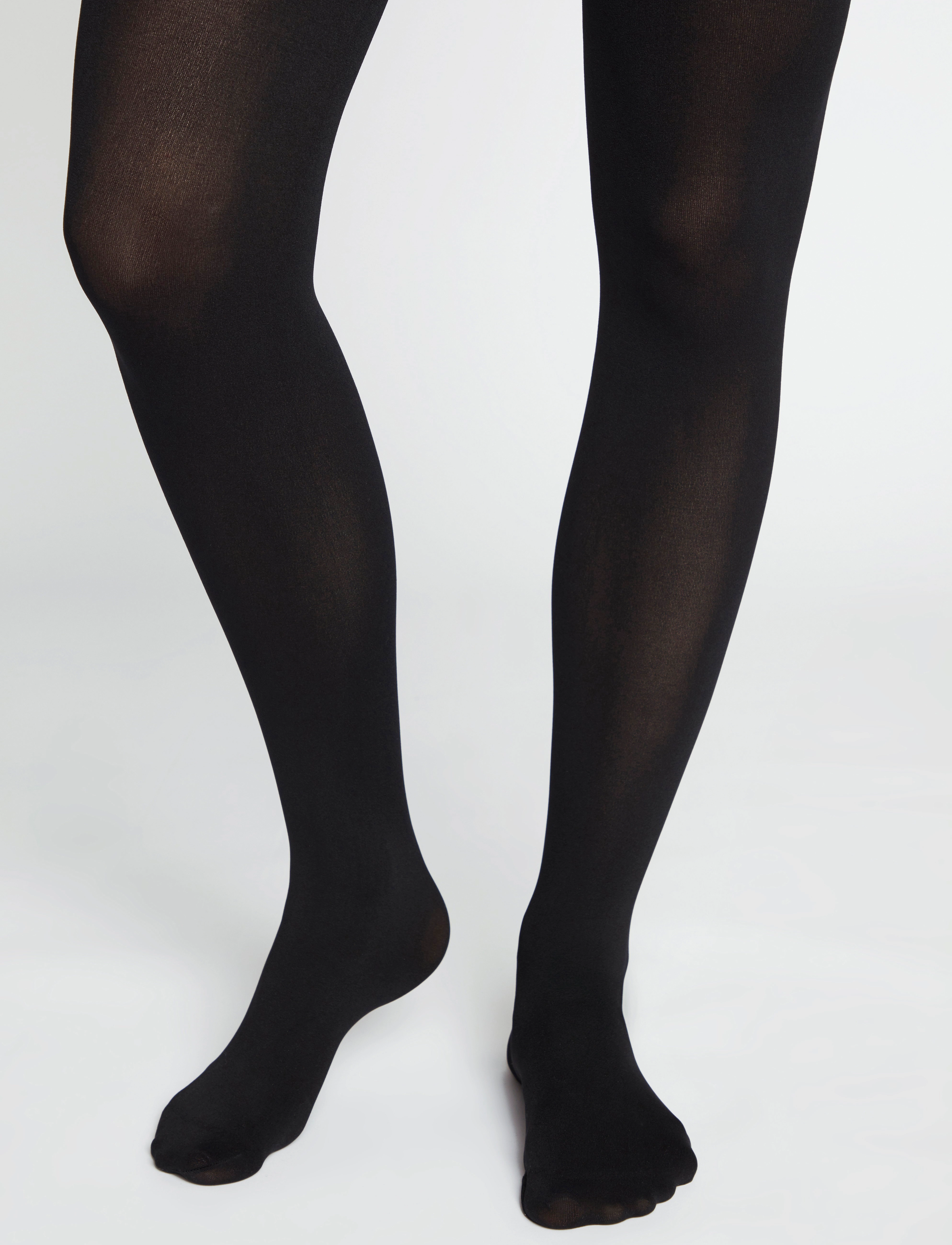 Lindex - MOM Semi shine 120 denier tights - speciella tillfällen - black - 4