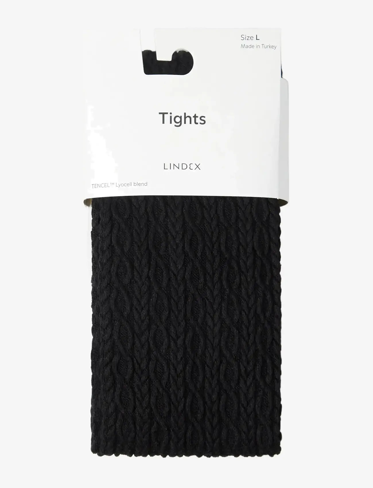 Lindex - Tights small cable - laveste priser - black - 0