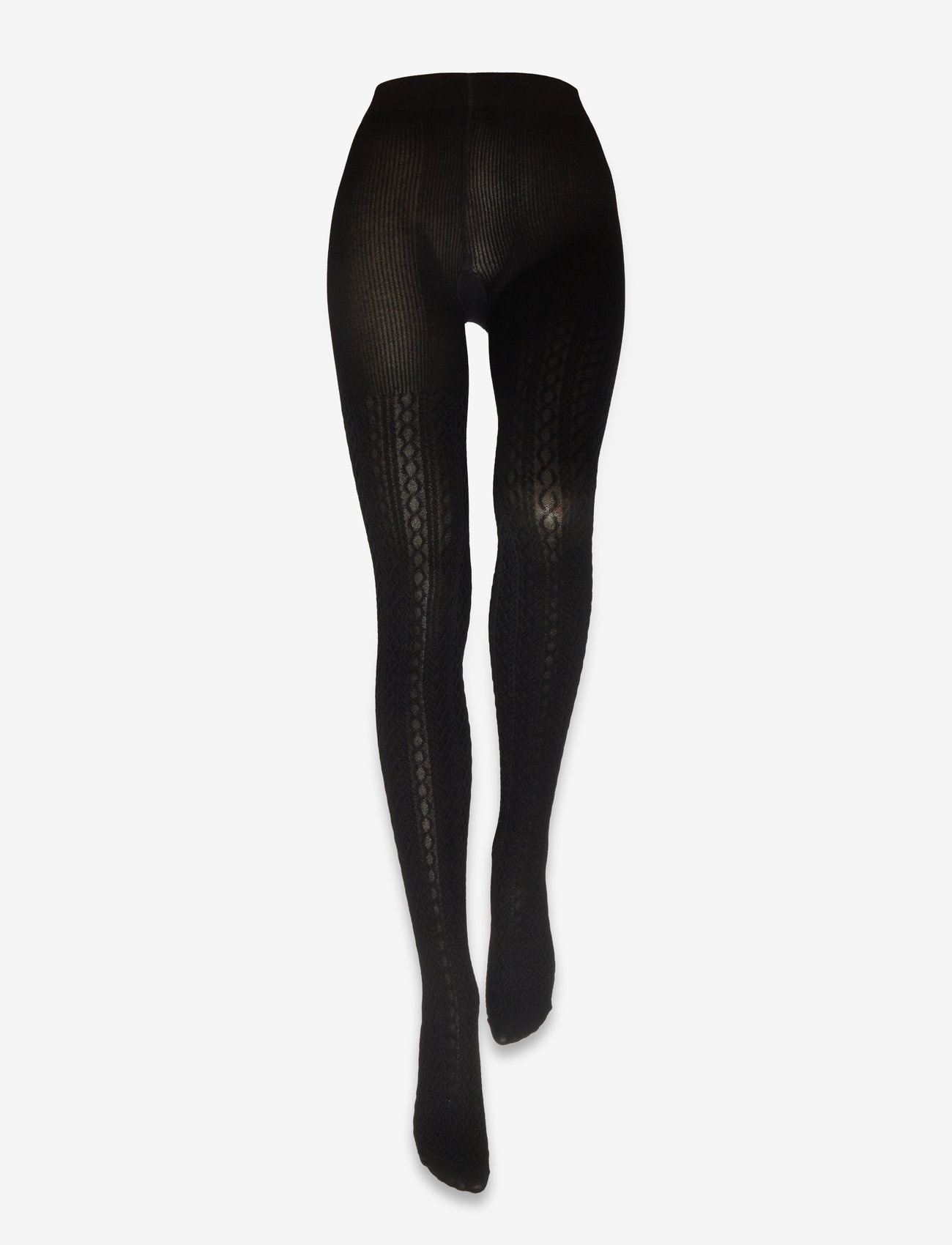 Lindex - Tights small cable - laveste priser - black - 1