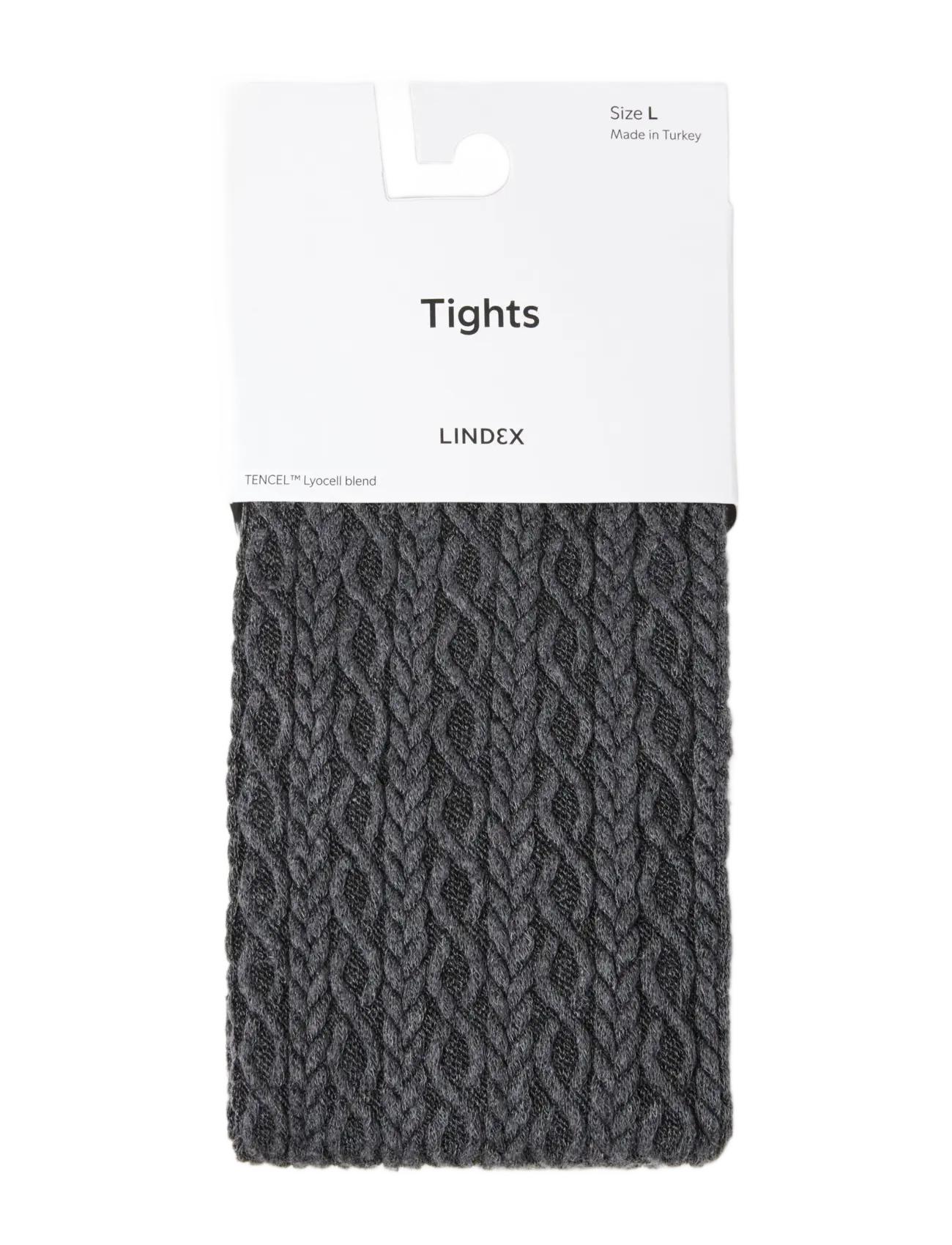 Lindex Tights small cable - Inspiration - GREY MELANGE / grey