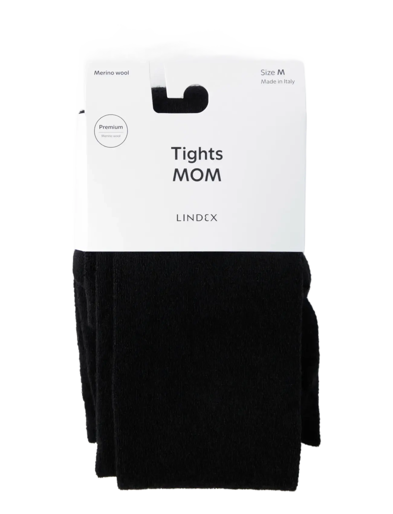 Lindex MOM Merino wool blend tights - Uus - BLACK / black