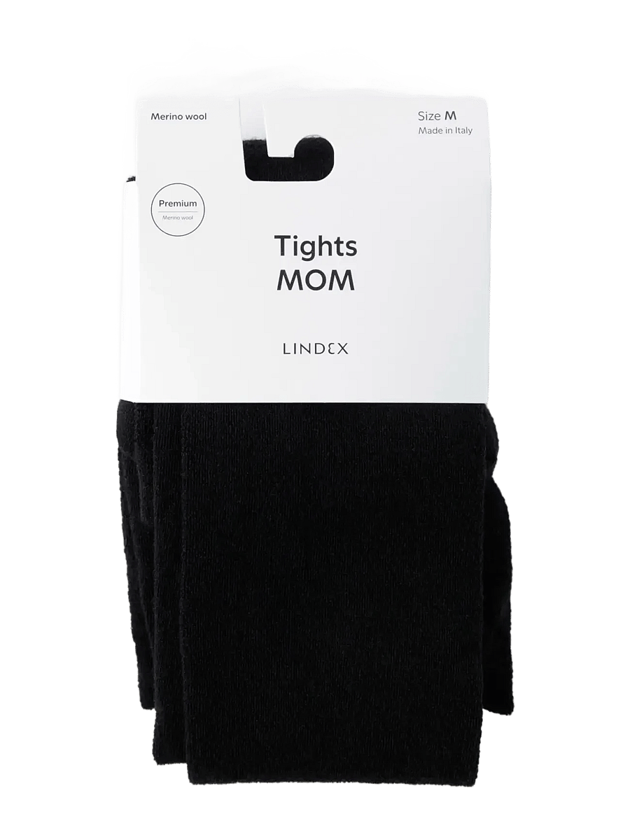 Lindex - MOM Merino wool blend tights - sukkpüksid - black - 1
