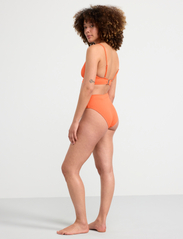 Lindex - Swim Brief Hanna Bikini HW Wav - bikinihosen mit hoher taille - dark orange - 4