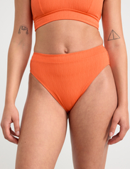 Lindex - Swim Brief Hanna Bikini HW Wav - bikinihosen mit hoher taille - dark orange - 5