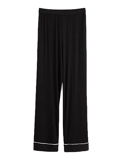 Lindex Pyjama trousers - Pyjama Pants - BLACK / black