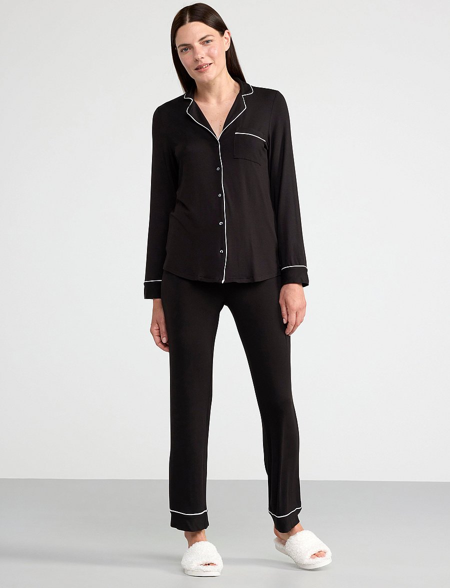 Lindex - Pyjama trousers - natbukser - black - 4