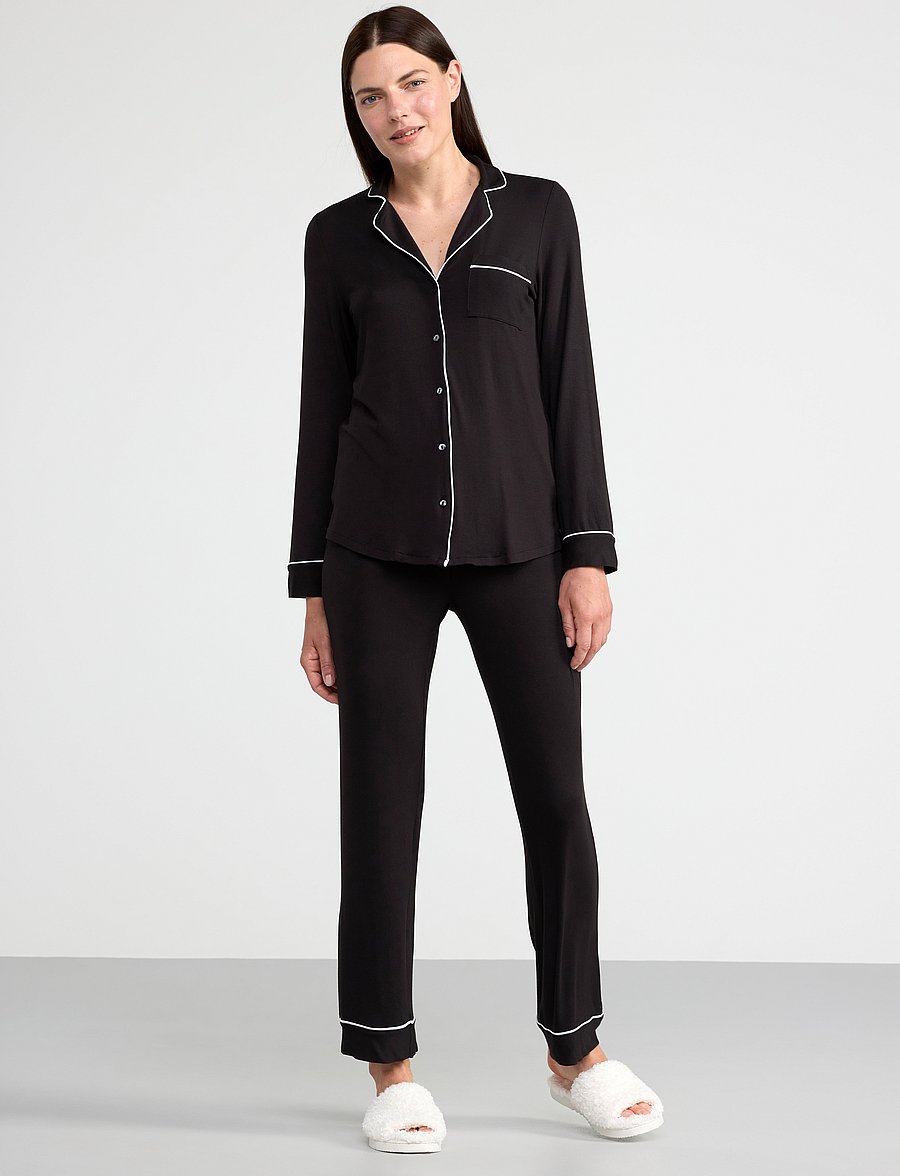 Lindex - Pyjama trousers - natbukser - black - 5