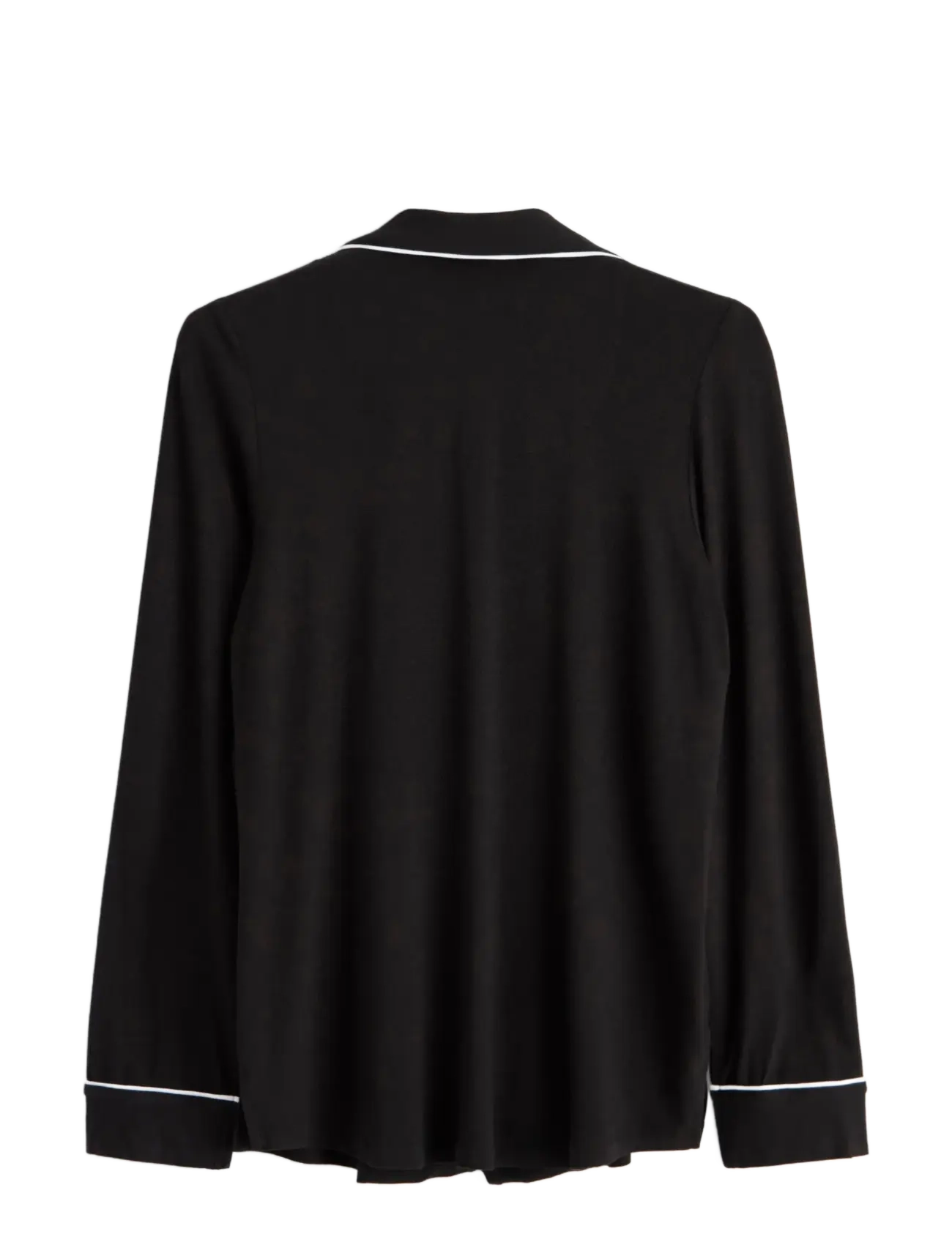 Lindex - Pyjama shirt in soft jersey - oberteile - black - 2