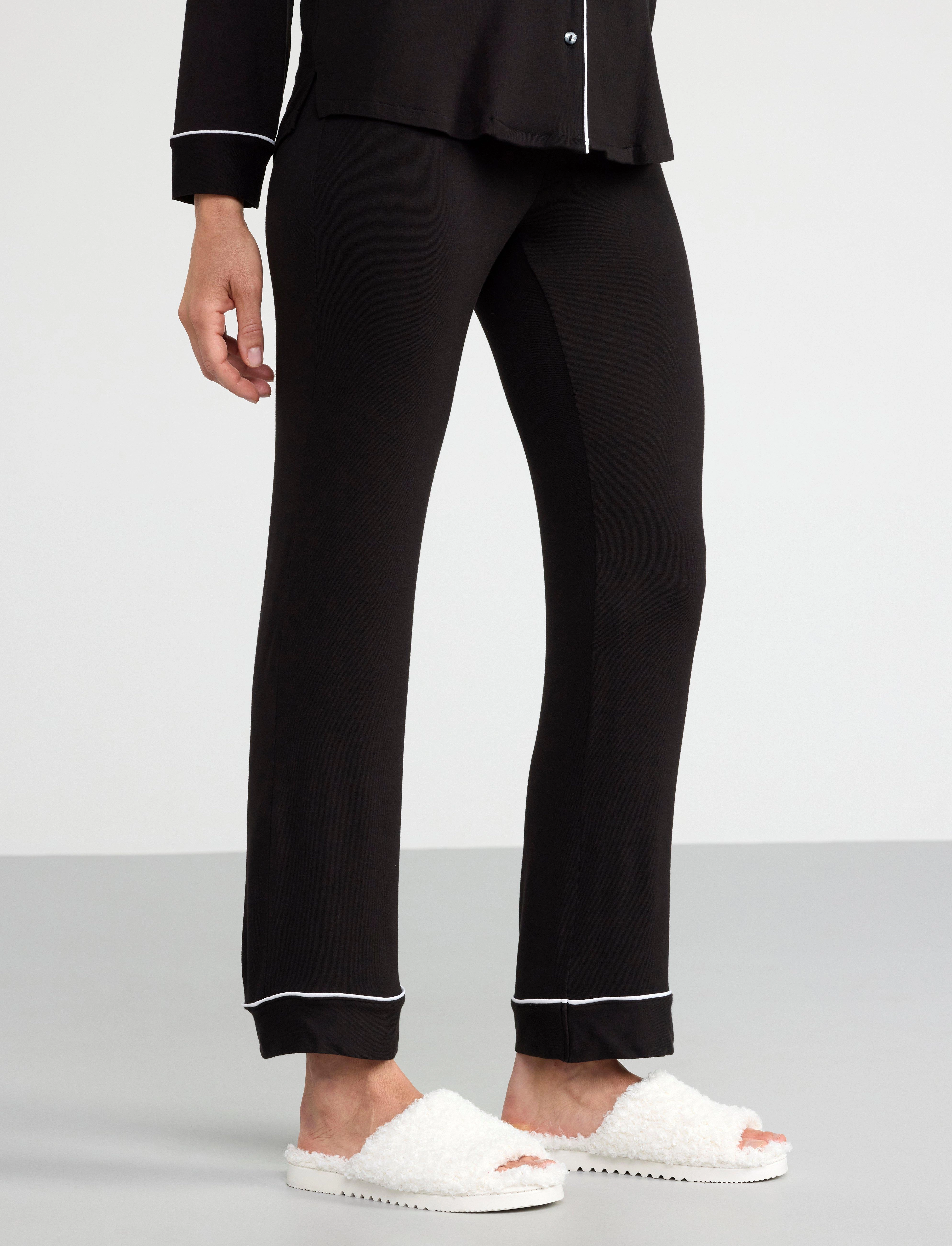Lindex Pyjama Shirt In Soft Jersey, L, Black, Nat- Og Loungewear > Toppe, Dame