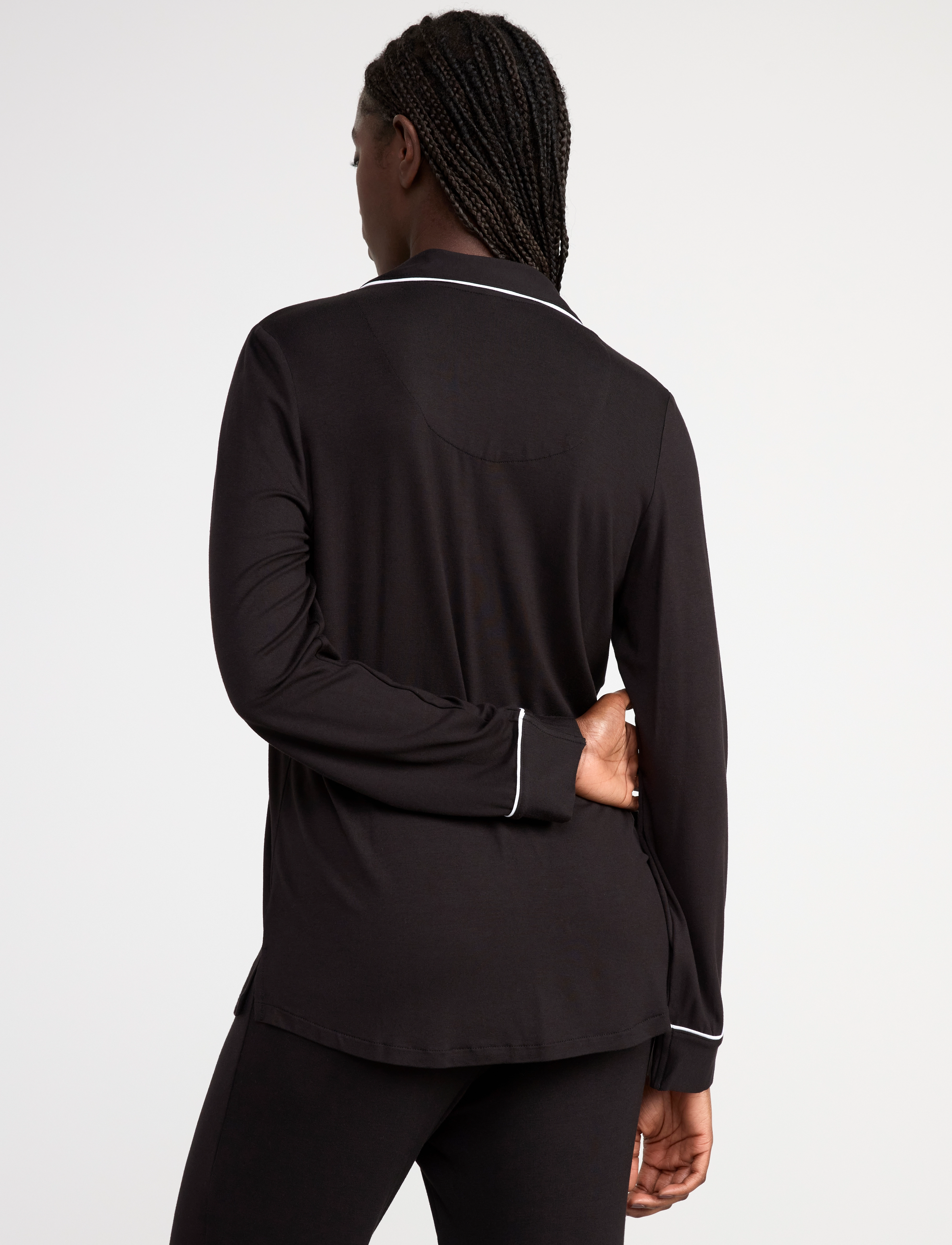 Lindex - Pyjama shirt in soft jersey - oberteile - black - 5