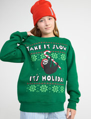 Lindex - Sweatshirt Sky Christmas UNI - sweatshirts - dark green - 2