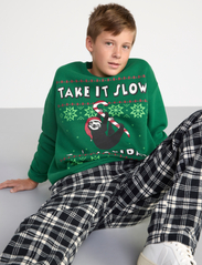 Lindex - Sweatshirt Sky Christmas UNI - mažiausios kainos - dark green - 7