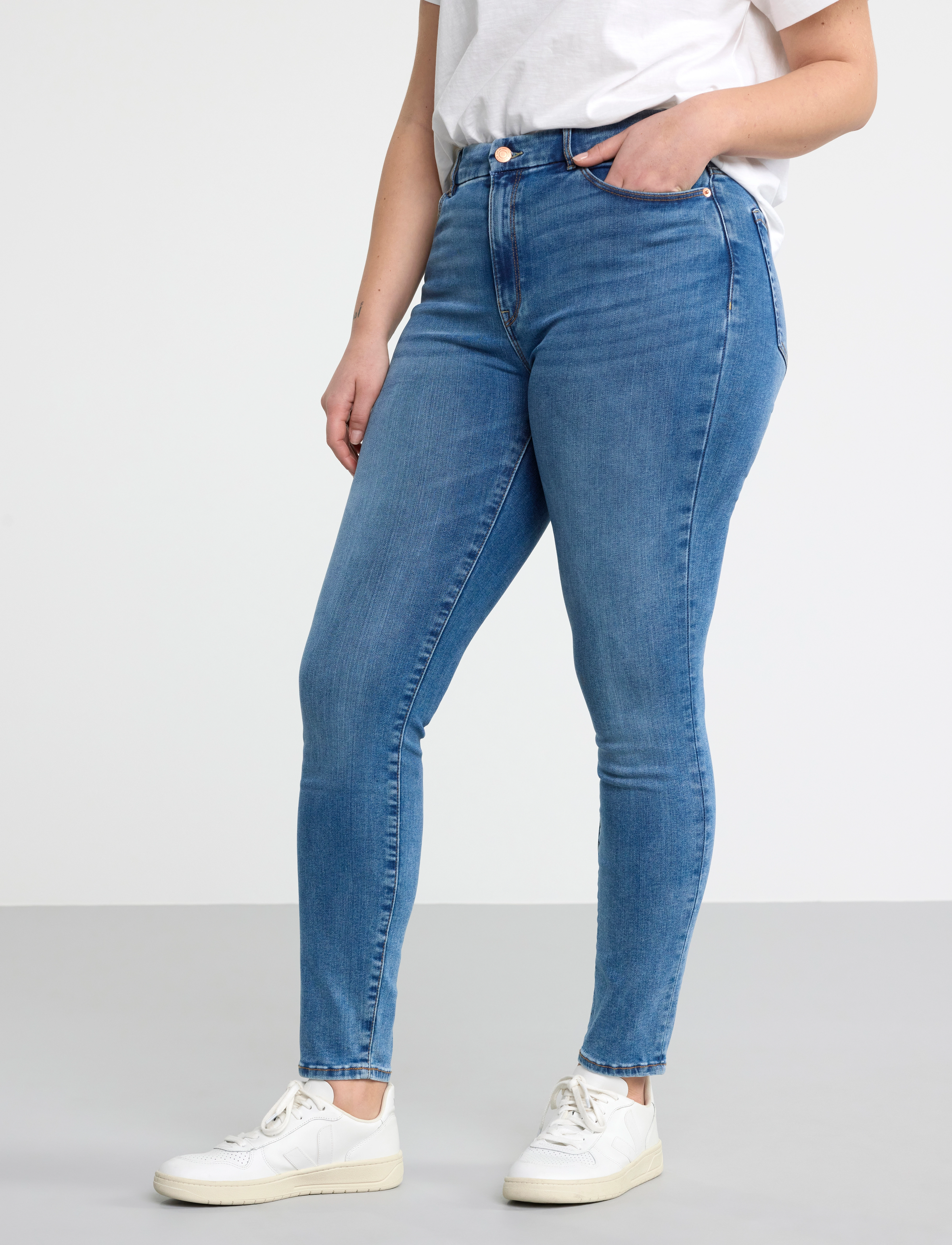 Lindex - Denim Trousers Clara Blue - denim - 4