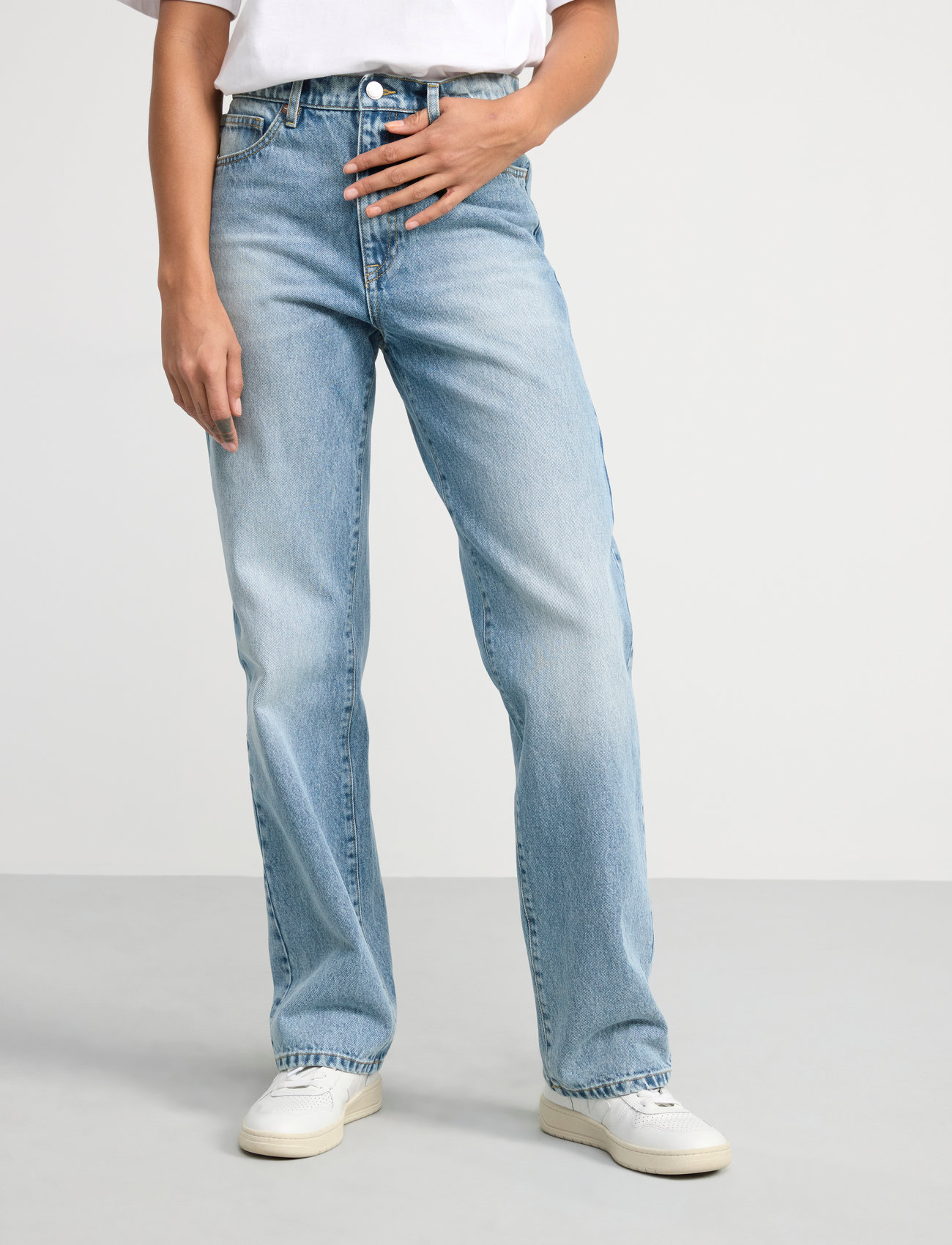 Lindex - Trouser denim Pam lt blue - mom jeans - light denim - 0