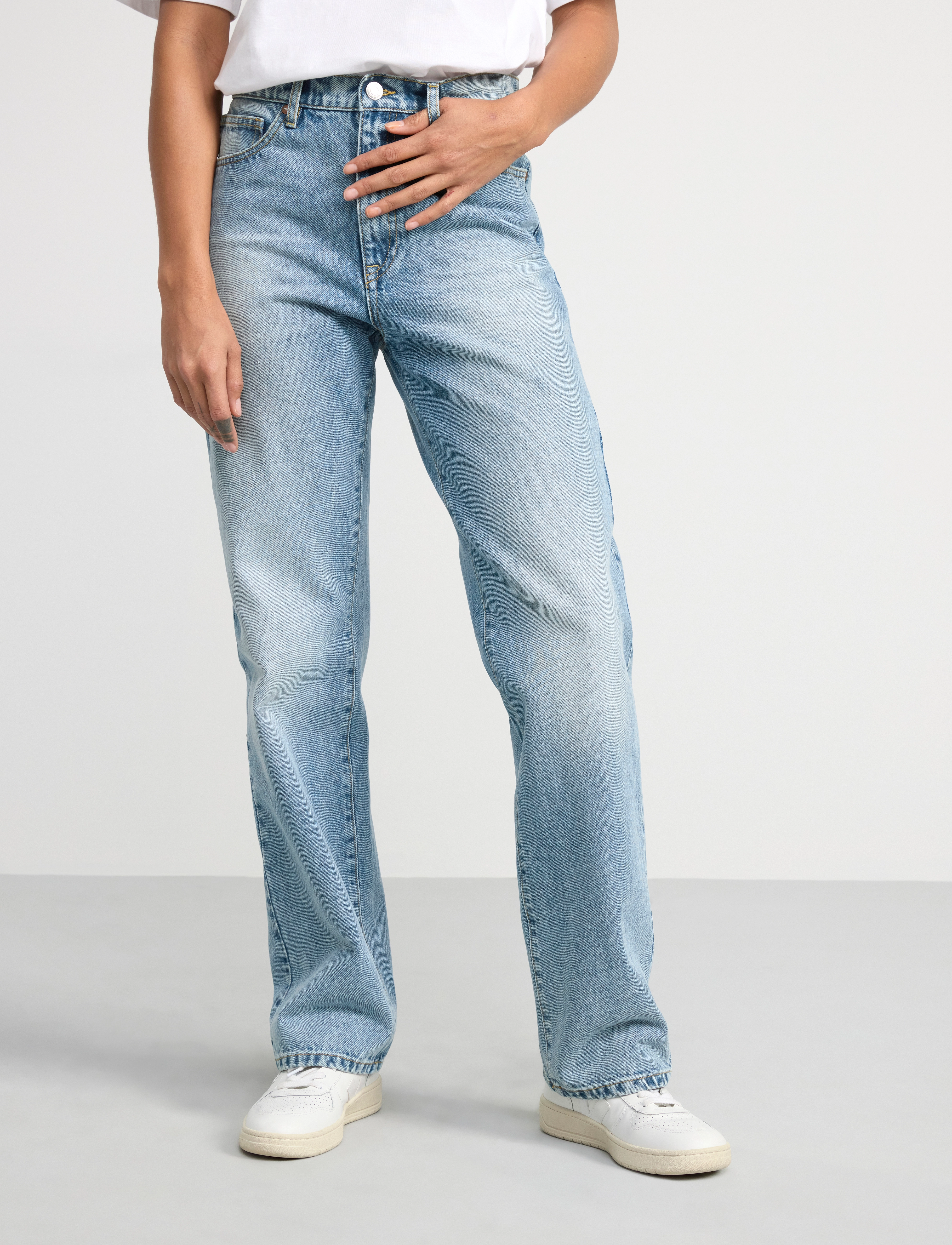 Lindex - Trouser denim Pam lt blue - light denim - 2