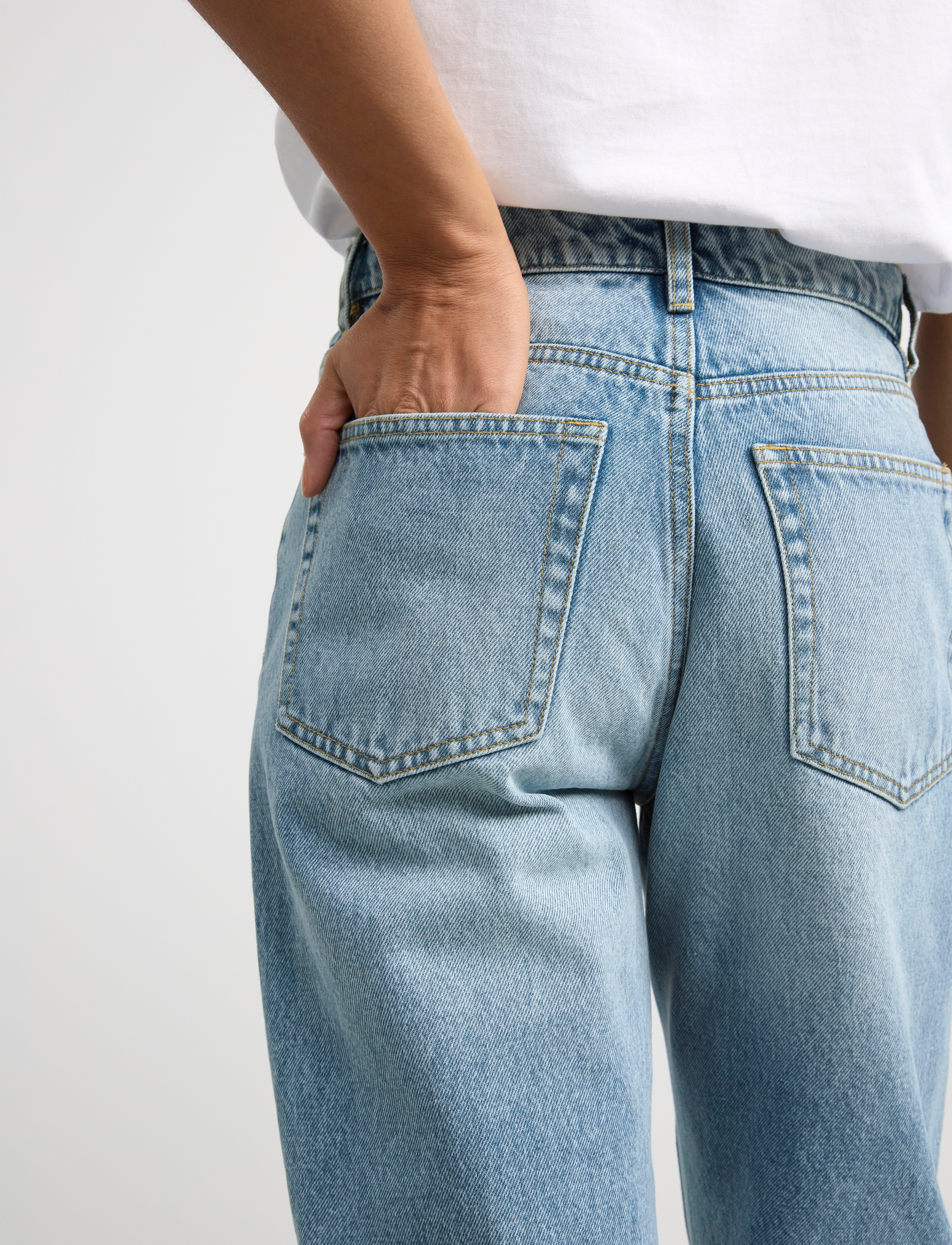Lindex - Trouser denim Pam lt blue - light denim - 4