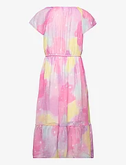 Lindex - Dress hi and low Chiffon AOP - partydresses - pink - 1