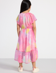 Lindex - Dress hi and low Chiffon AOP - sukienki eleganckie - pink - 4