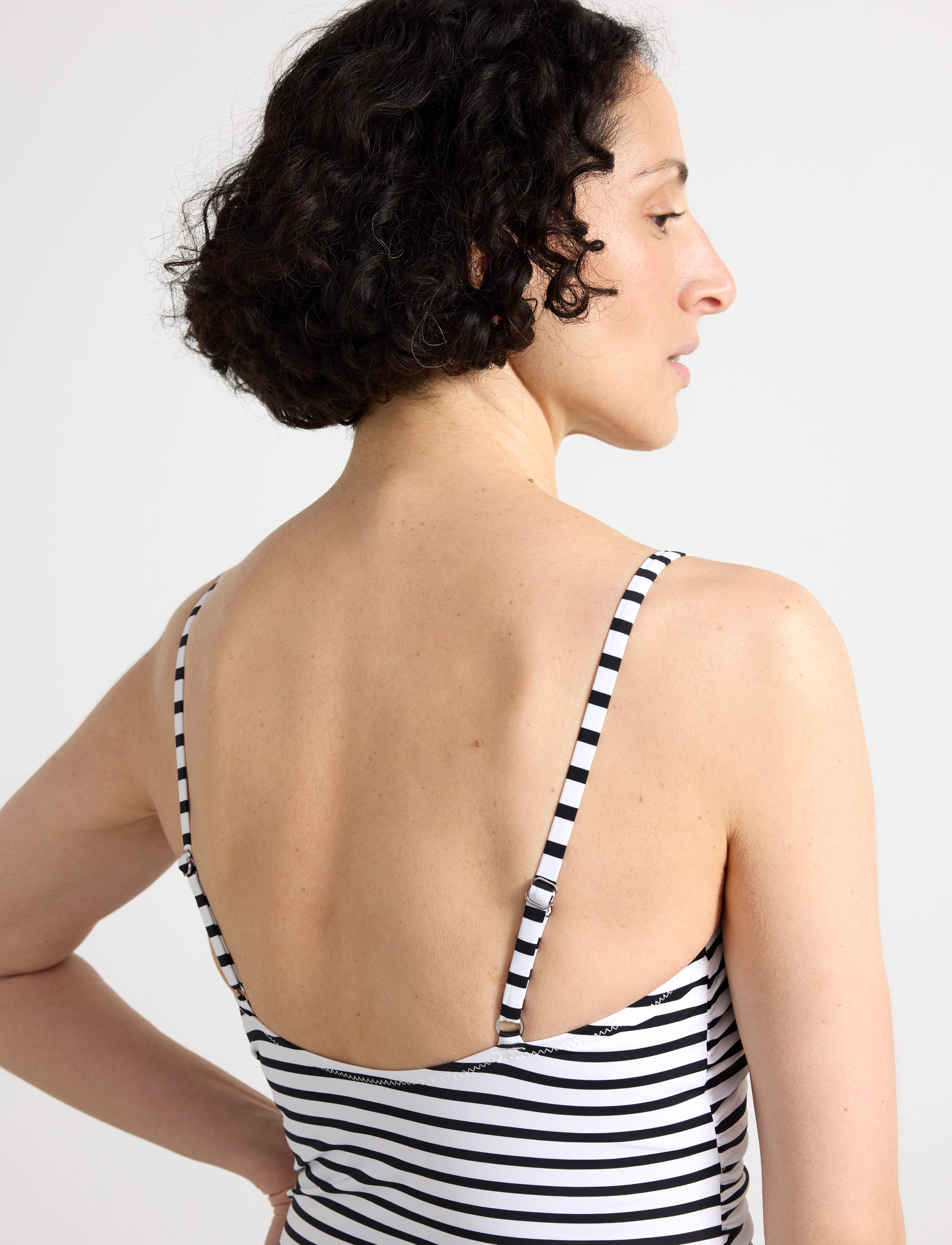 Lindex - Swimsuit Jess Shaping - badeanzüge - light white - 5