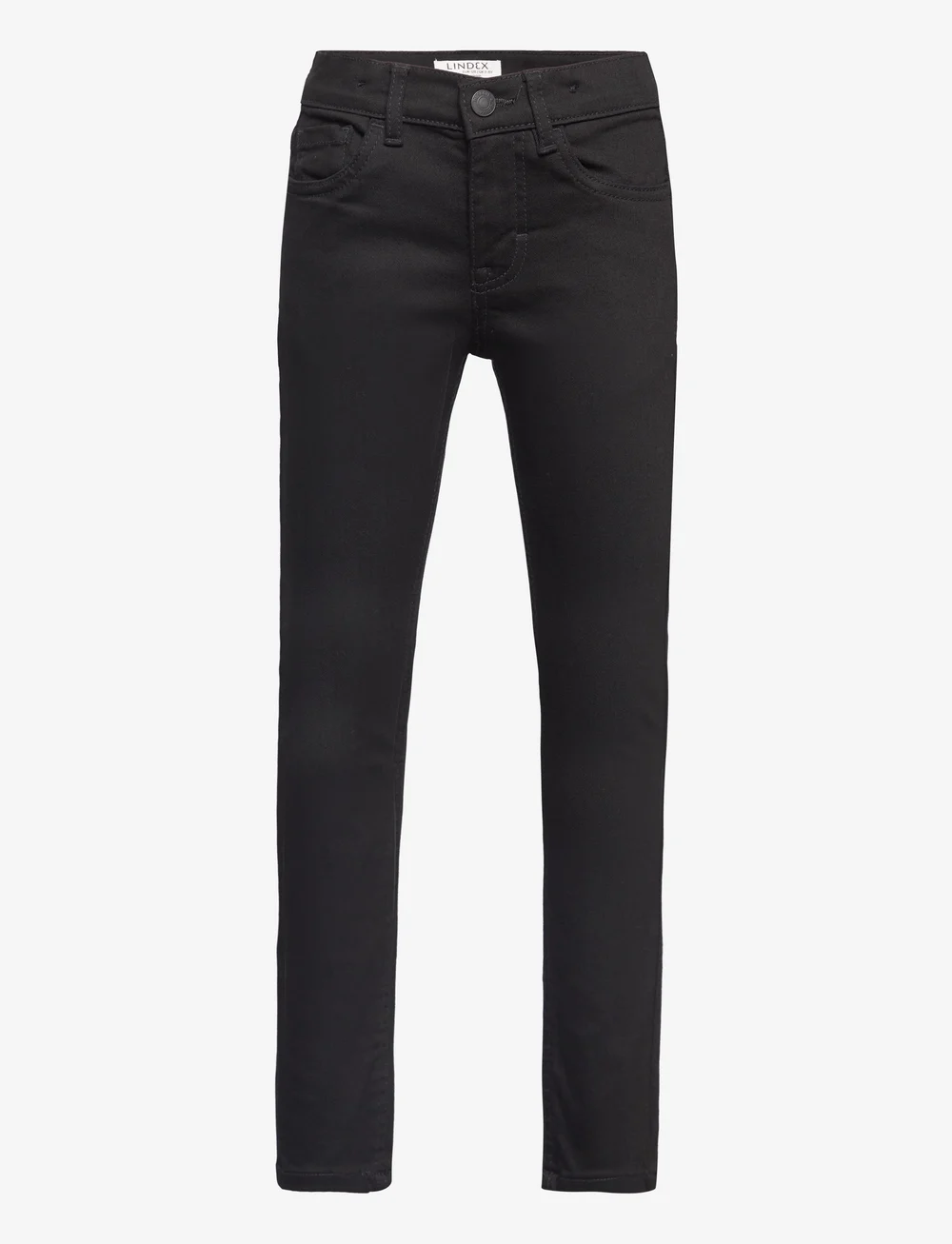 Lindex Trousers Denim Sam Slim Black Nederdelar Boozt