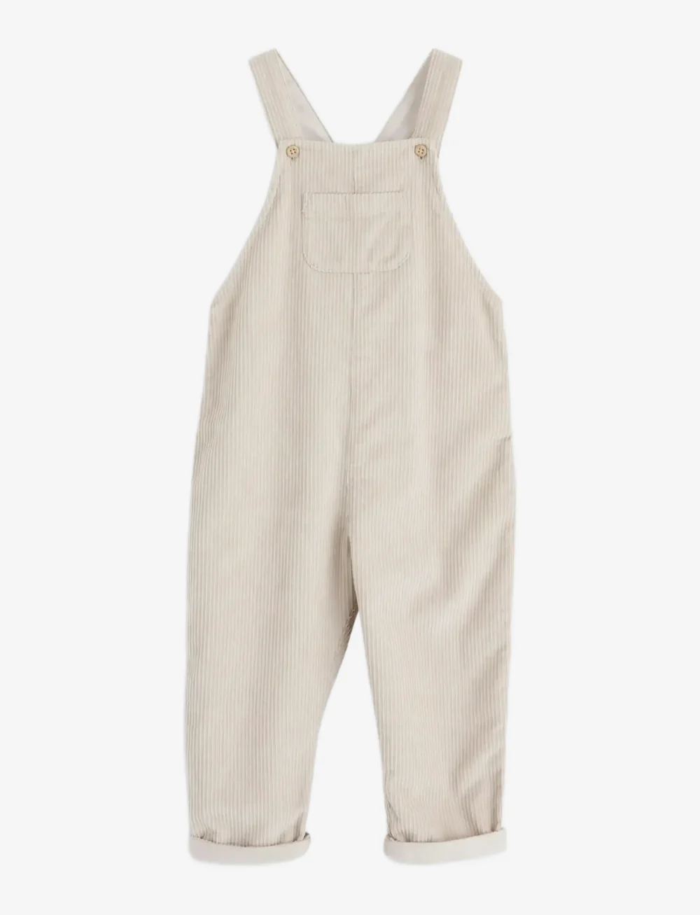Lindex - Dungarees in corduroy - hängselbyxor - light grey - 0