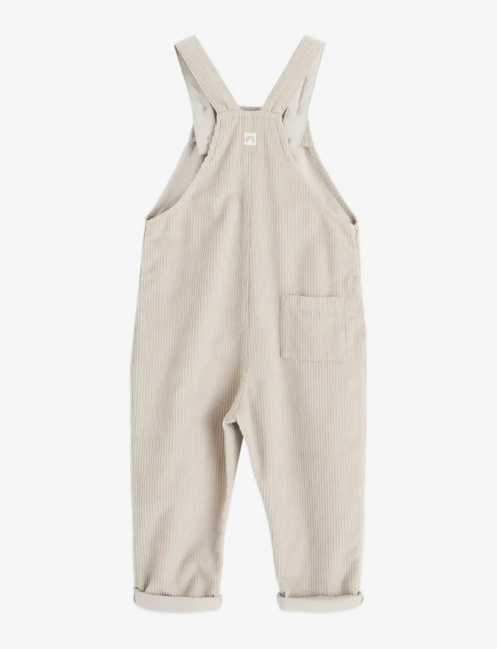 Lindex - Dungarees in corduroy - hängselbyxor - light grey - 1