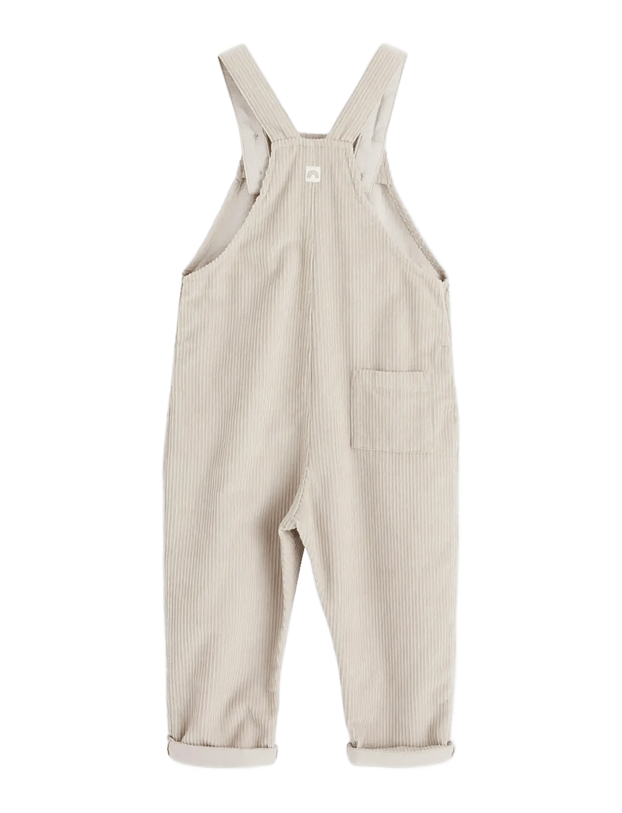 Lindex - Dungarees in corduroy - traksipüksid - light grey - 1