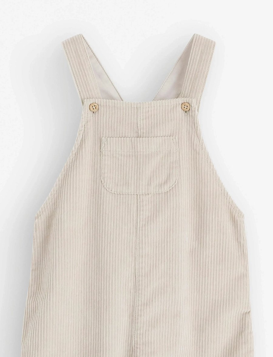 Lindex - Dungarees in corduroy - traksipüksid - light grey - 2