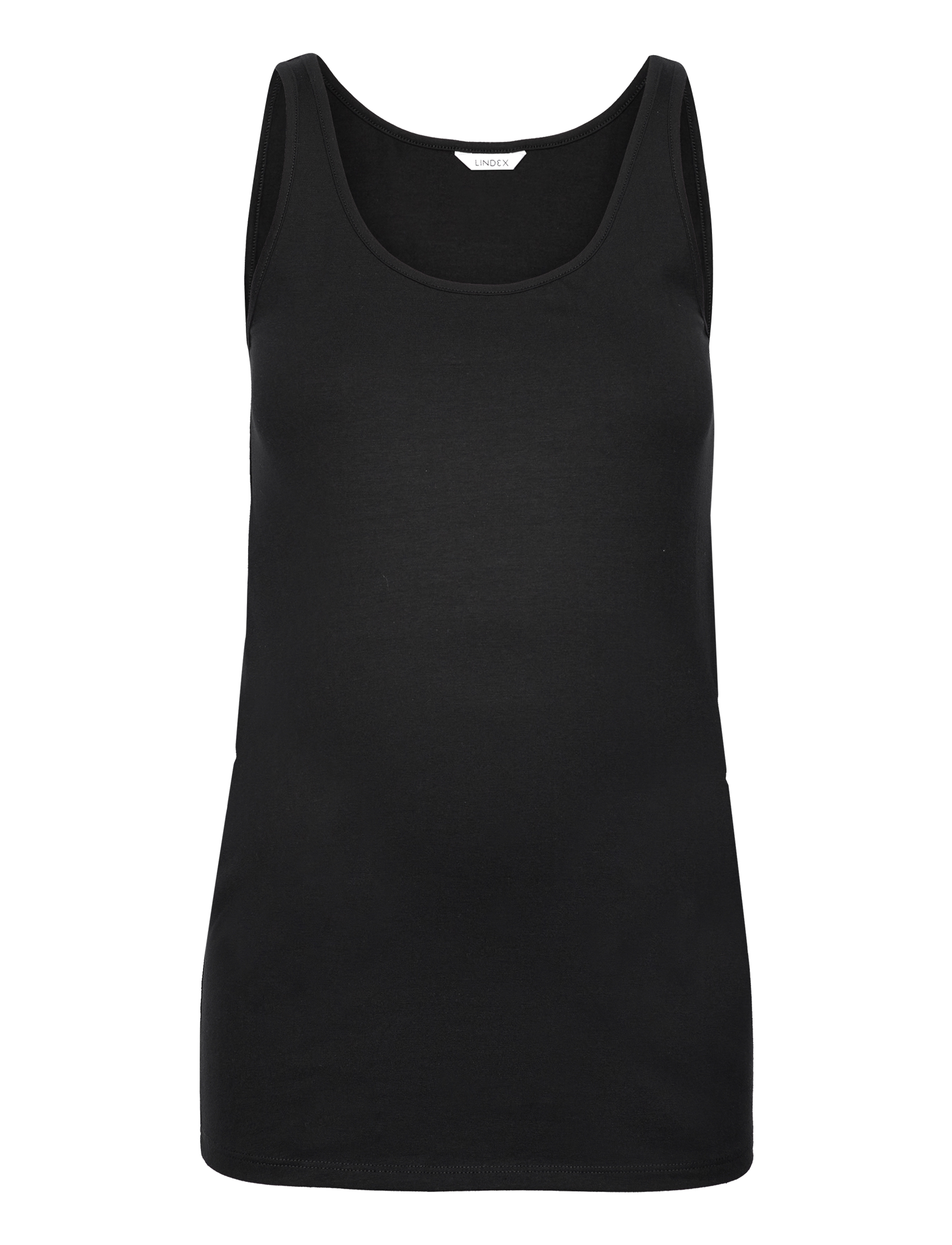 LINDEX Oberteil Karin Mom Schwarz - XS - Damen