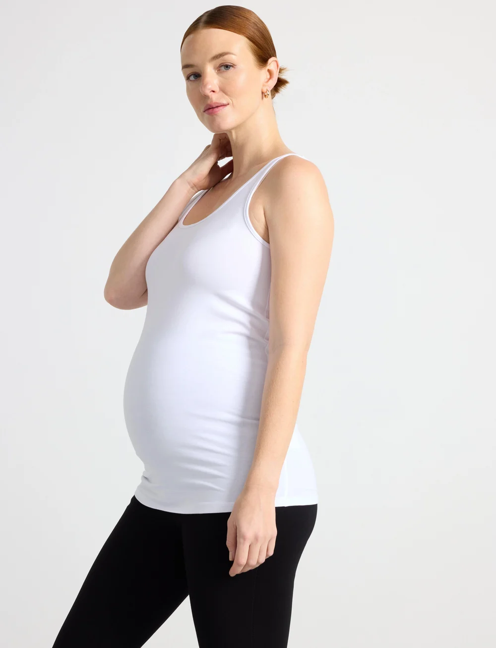 Lindex - Top Karin MOM - linnen - white - 0