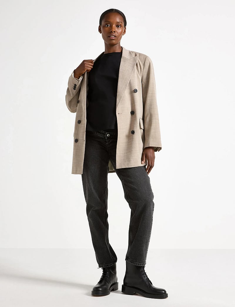 Lindex - Top Erica MOM - kortærmede skjorter - black - 5