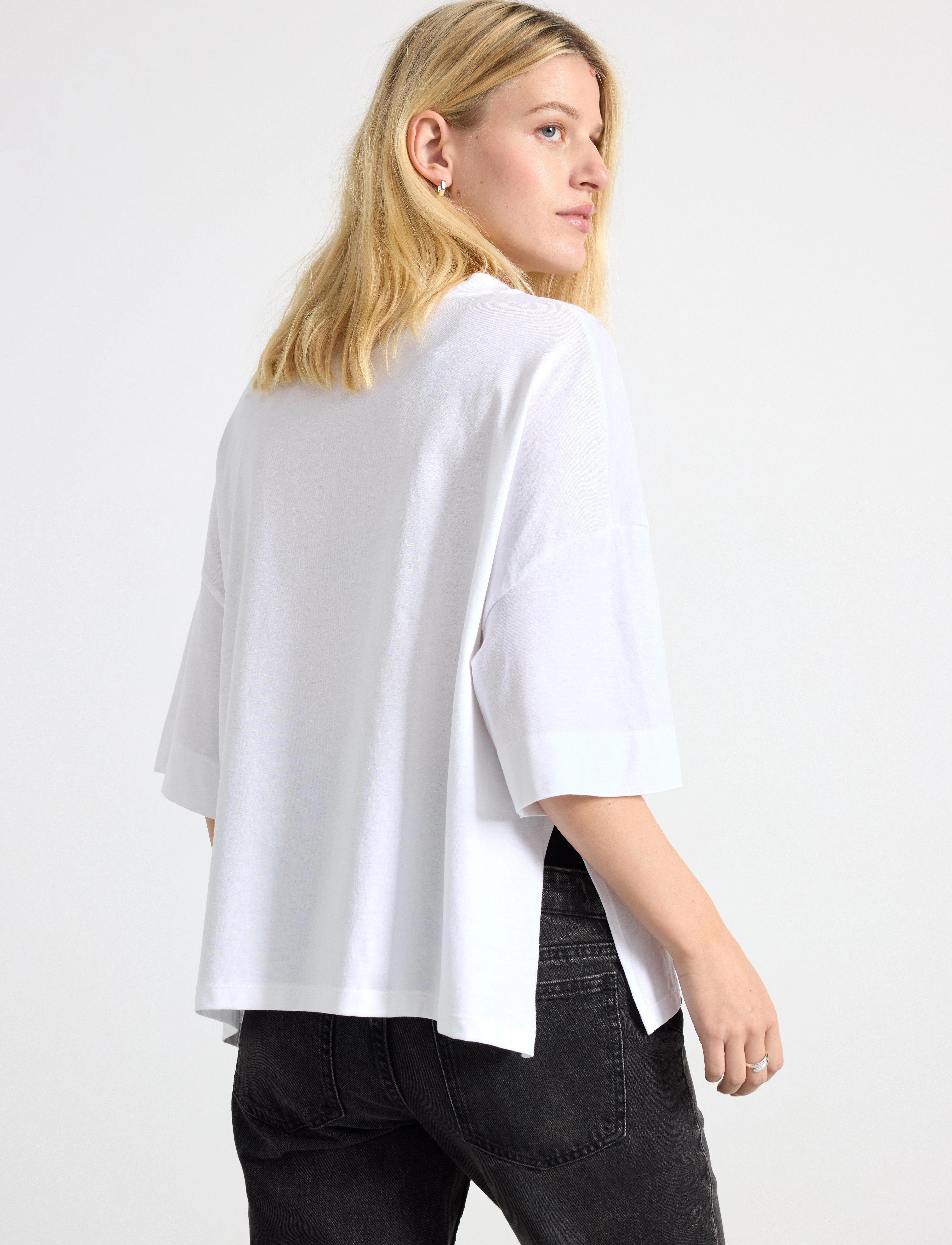 Lindex - Top Erica MOM - short-sleeved shirts - white - 5