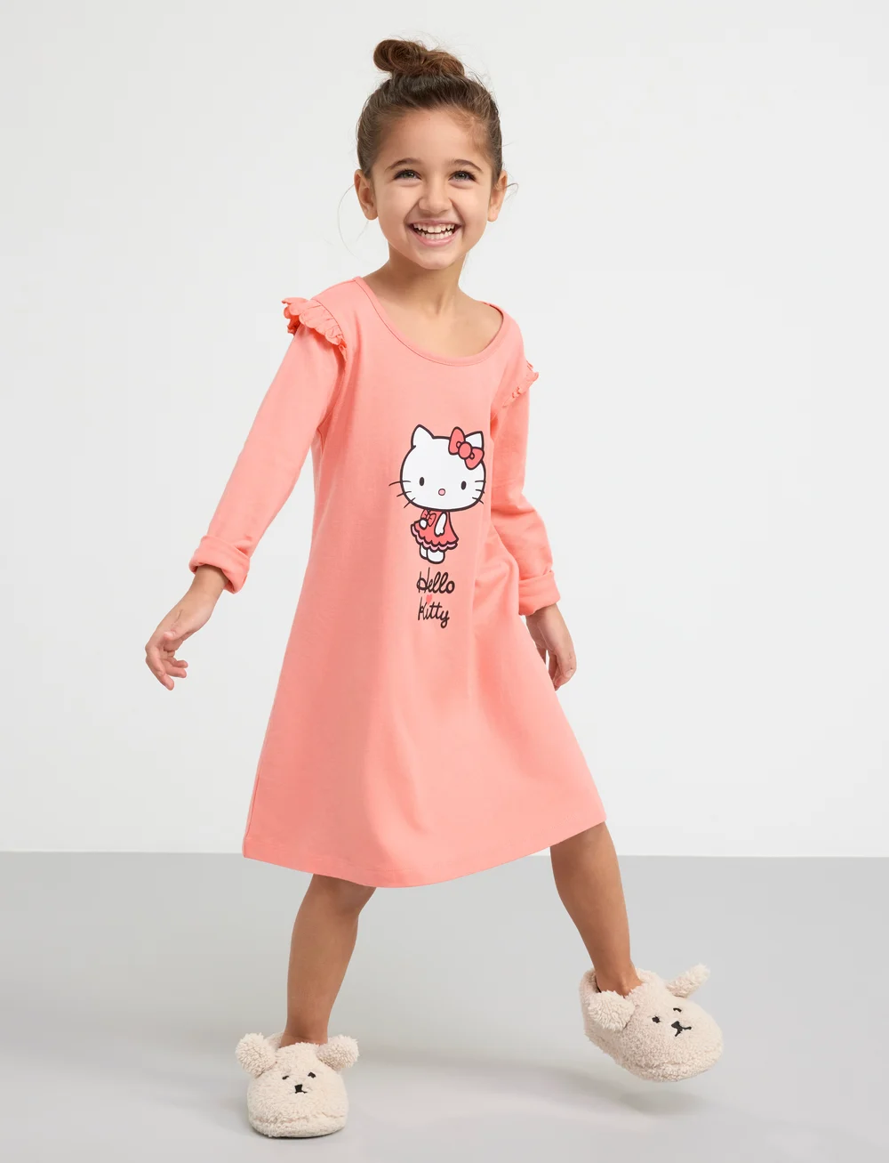Lindex - Nightgown SG Hello kitty - nachthemden - dusty coral - 0