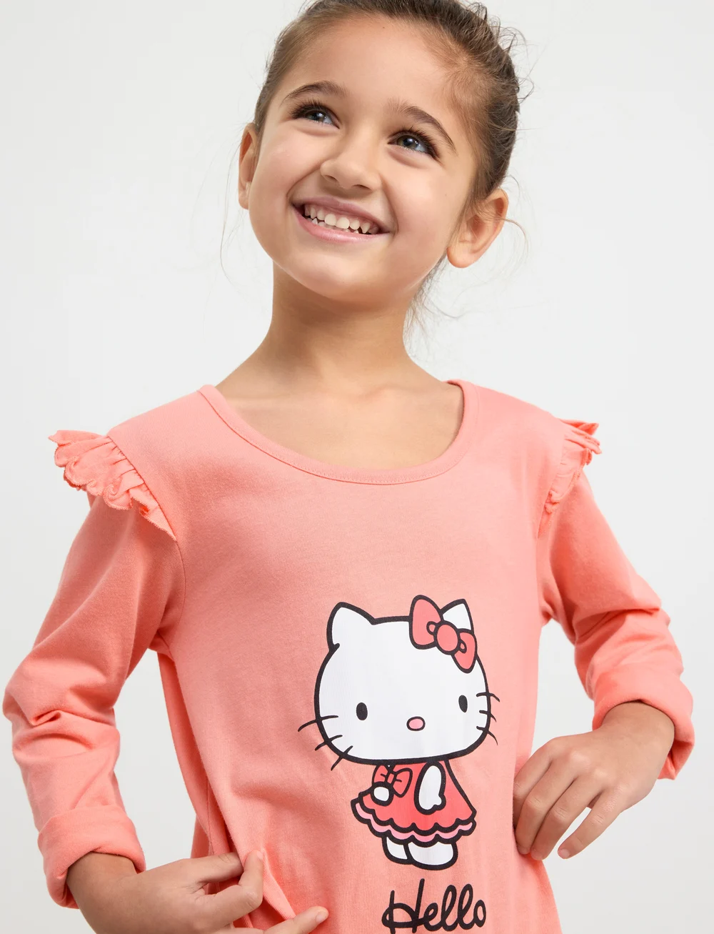 Lindex - Nightgown SG Hello kitty - nachthemden - dusty coral - 4
