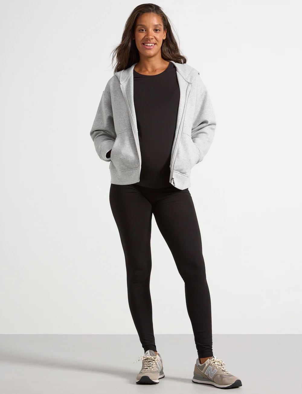 Lindex - Leggings Lillian MOM - püksid - black - 0