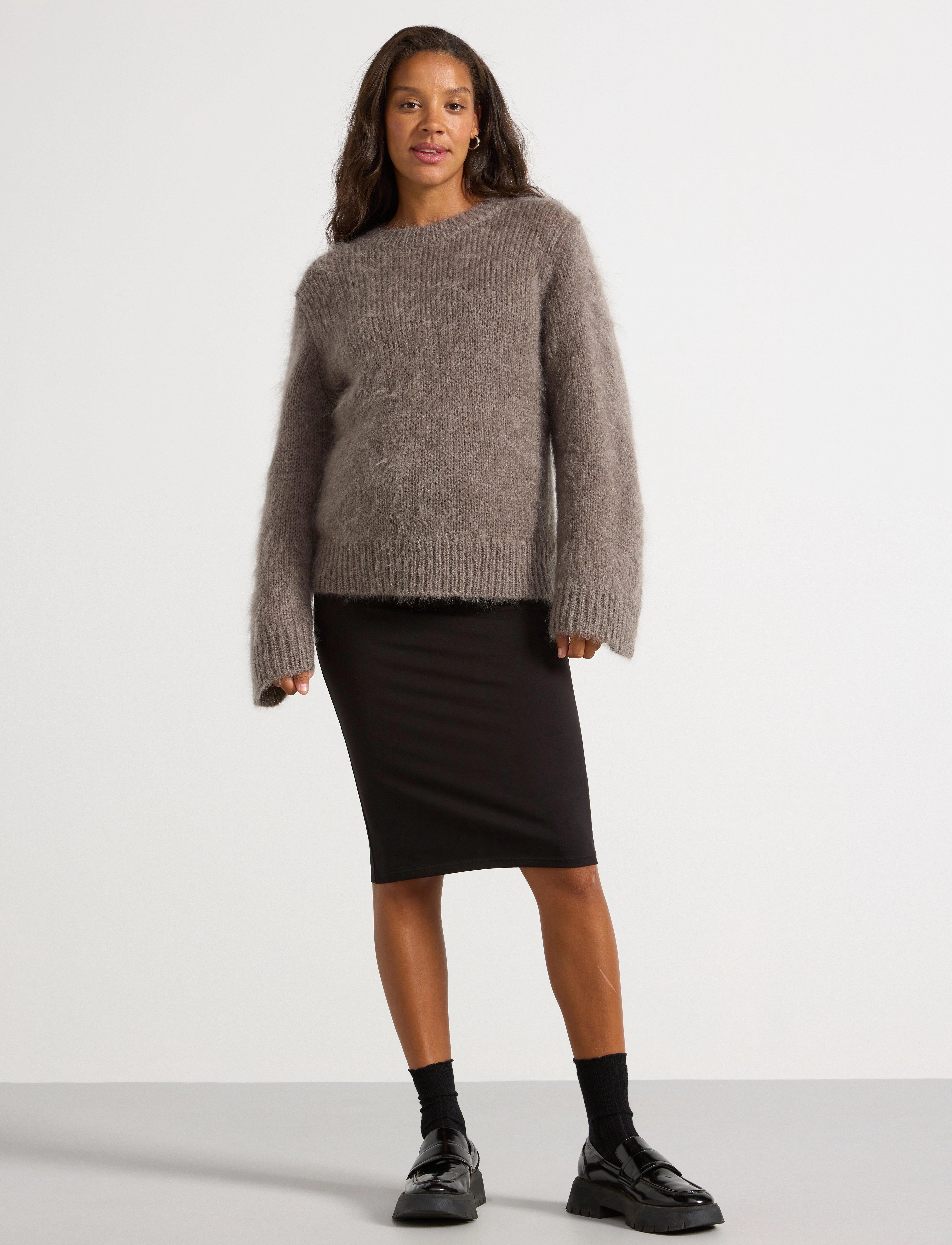 Lindex Skirt Lina MOM - Seelikud - BLACK / black