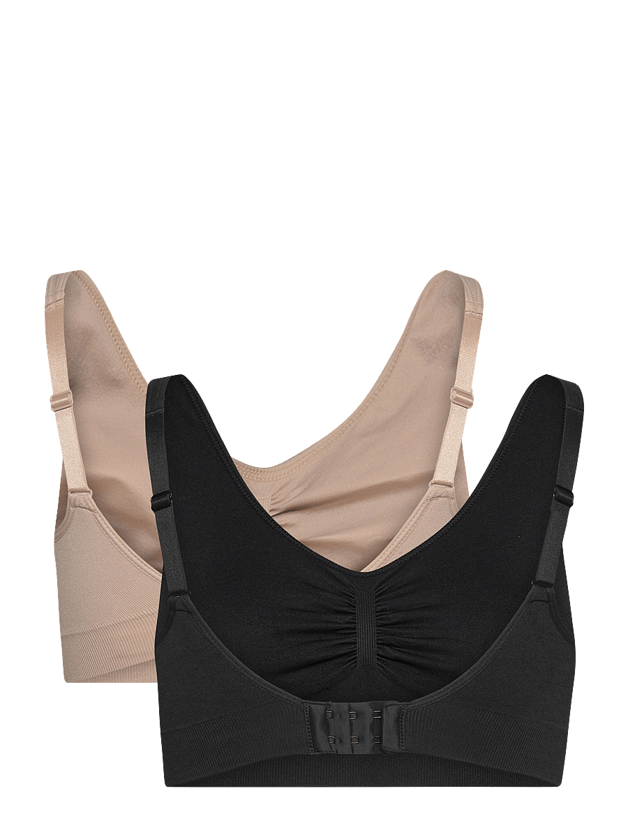 Lindex - Bra 2 pack Joy seamless top - beige - 1