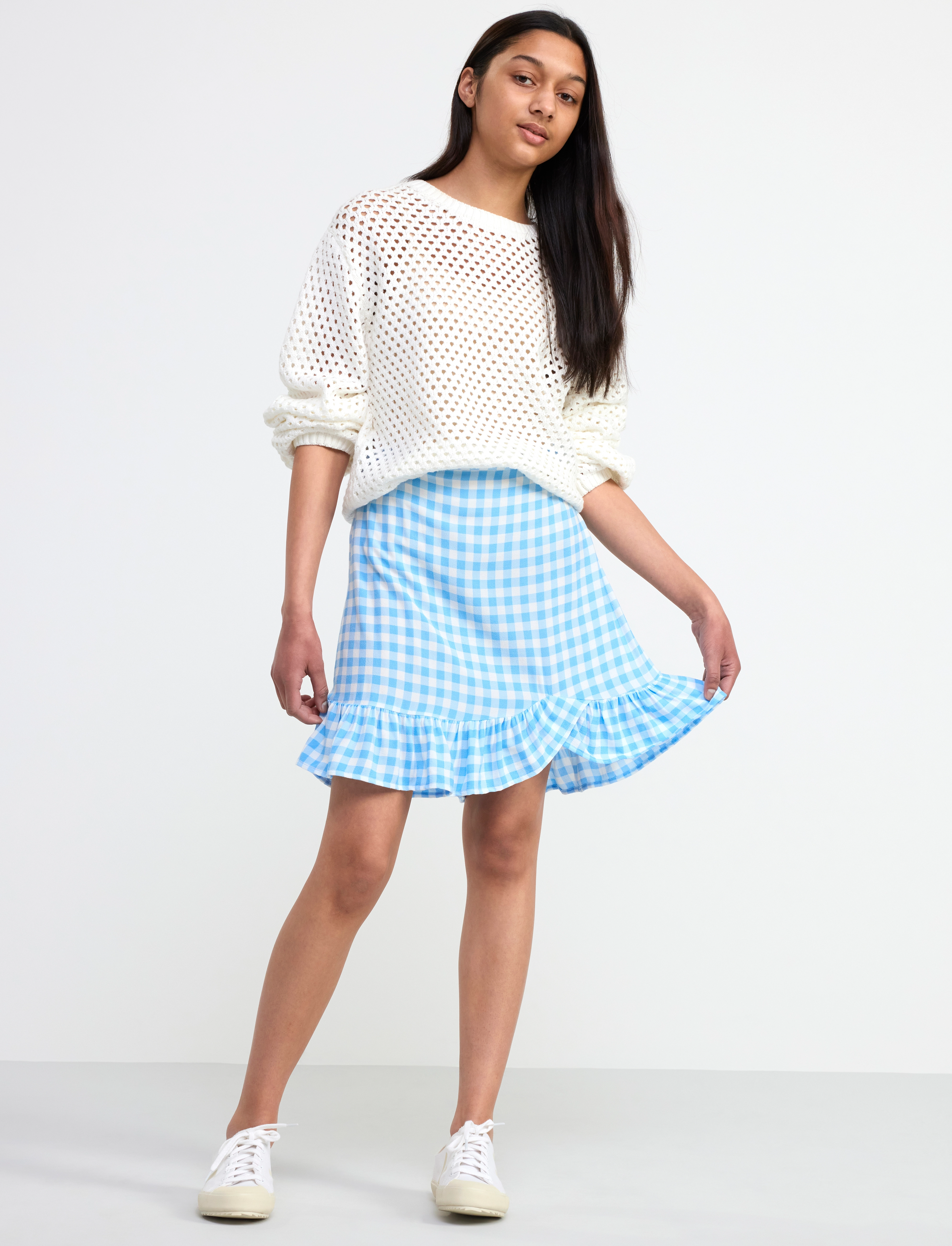 Lindex - Skirt Lily - korte nederdele - light dusty blue - 3