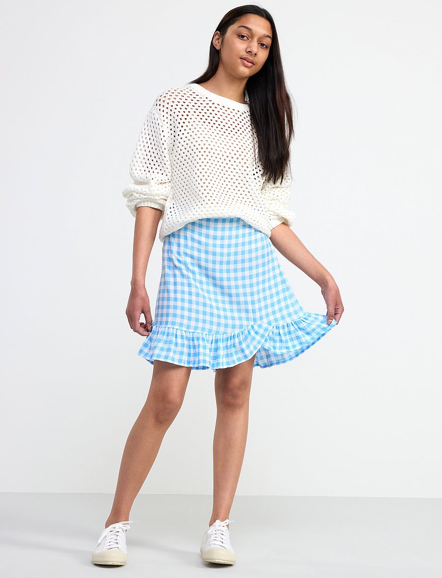 Lindex - Skirt Lily - trumpi sijonai - light dusty blue - 3