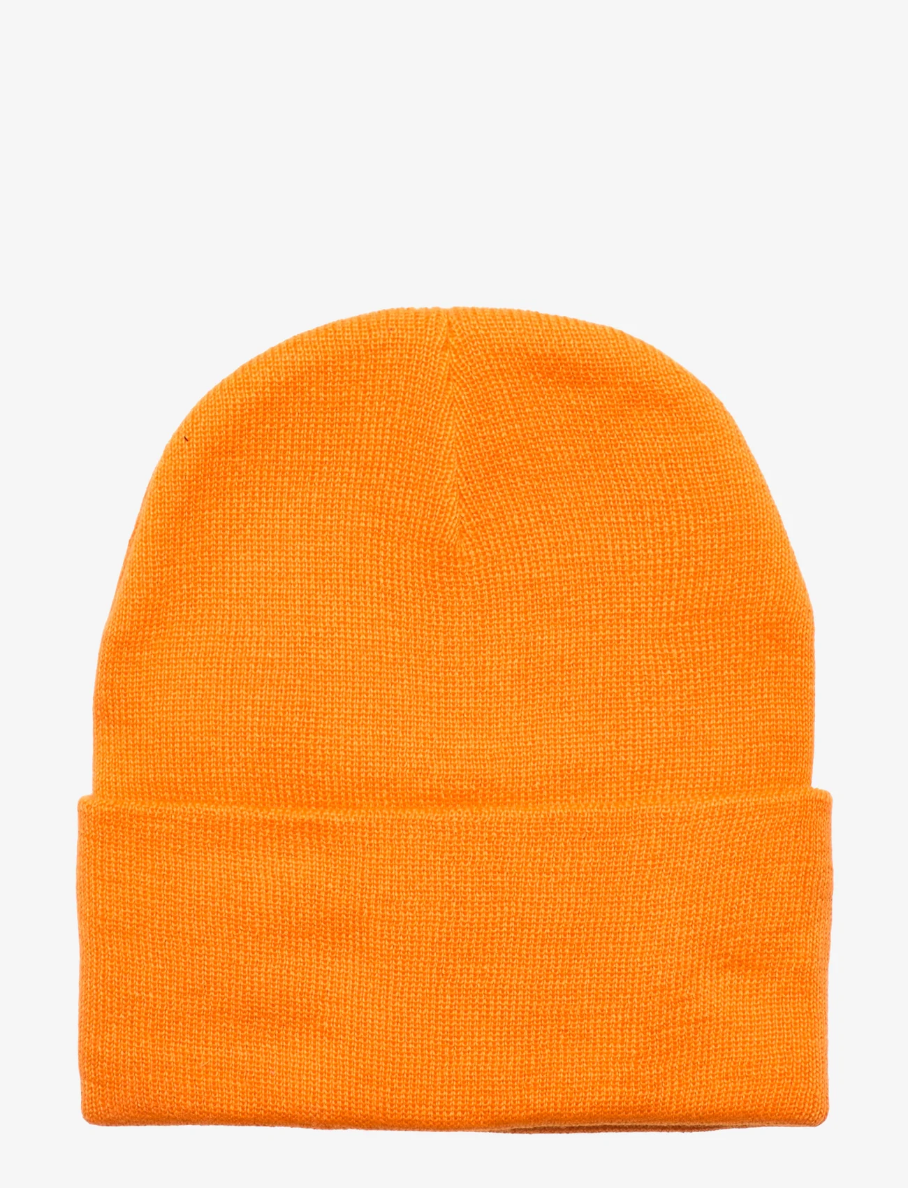 Lindex - Knitted beanie high fold up - muts - light orange - 1