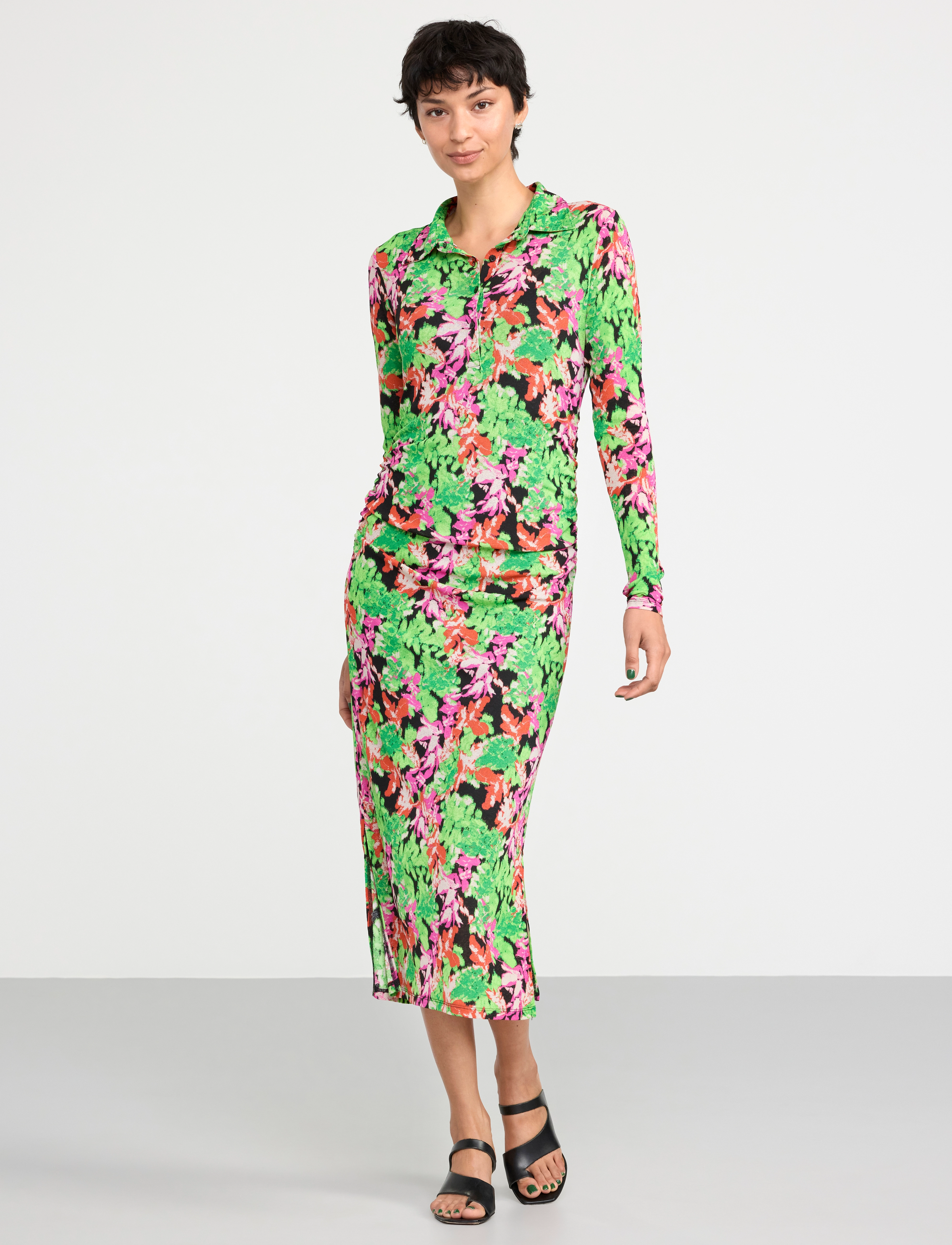Lindex Dress Billie aop - Kleidid - PINK / multi