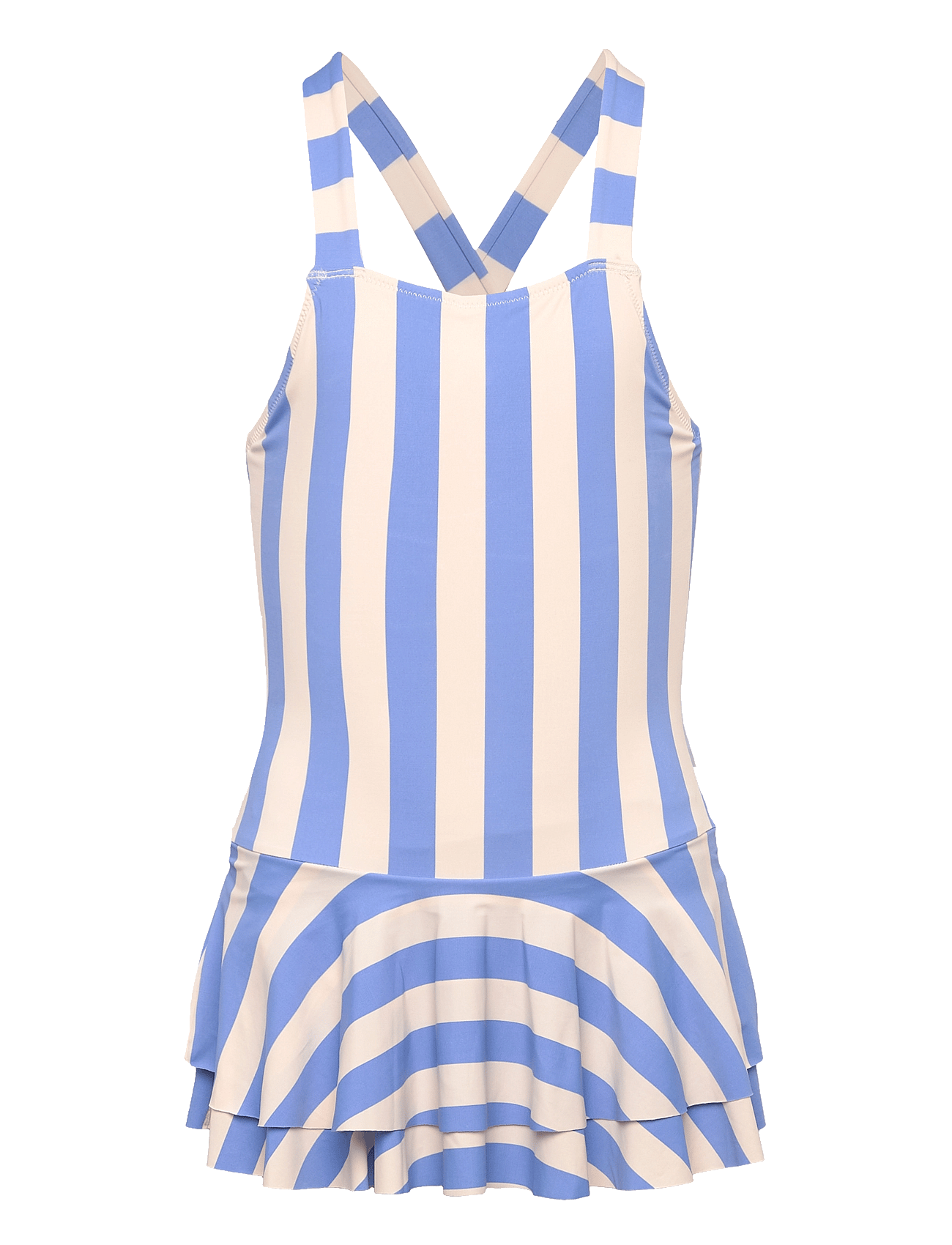 Swimsuit SG melon with flounce - DUSTY