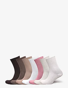Sock 7 p soft colors rib and p, Lindex