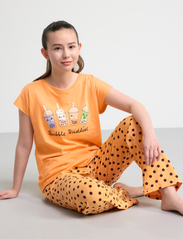 Lindex - Pajama AOP bubbles - sets - light dusty orange - 5