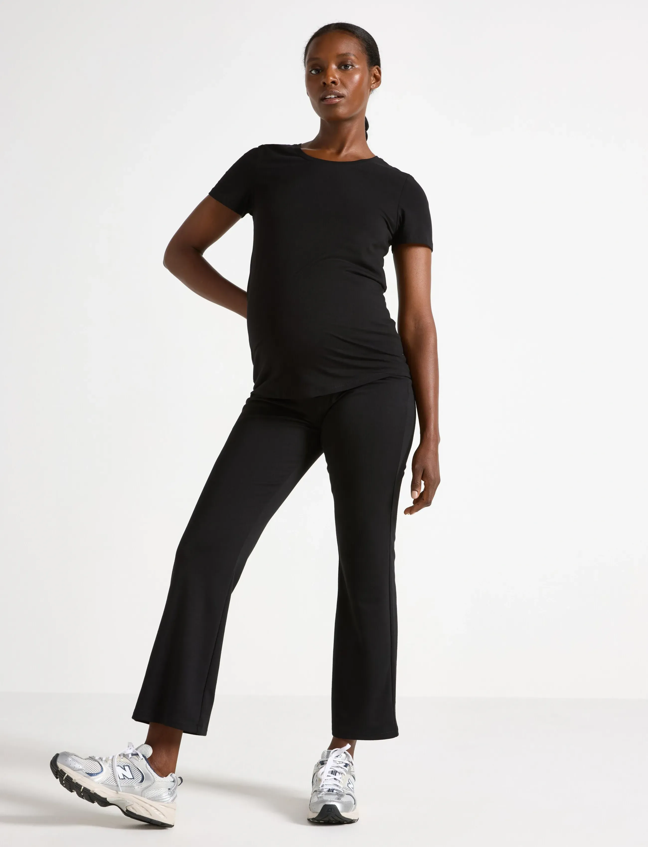 Lindex Trousers Mom Inna, Kvinder, Graviditetsbukser, Sort, Str: XL