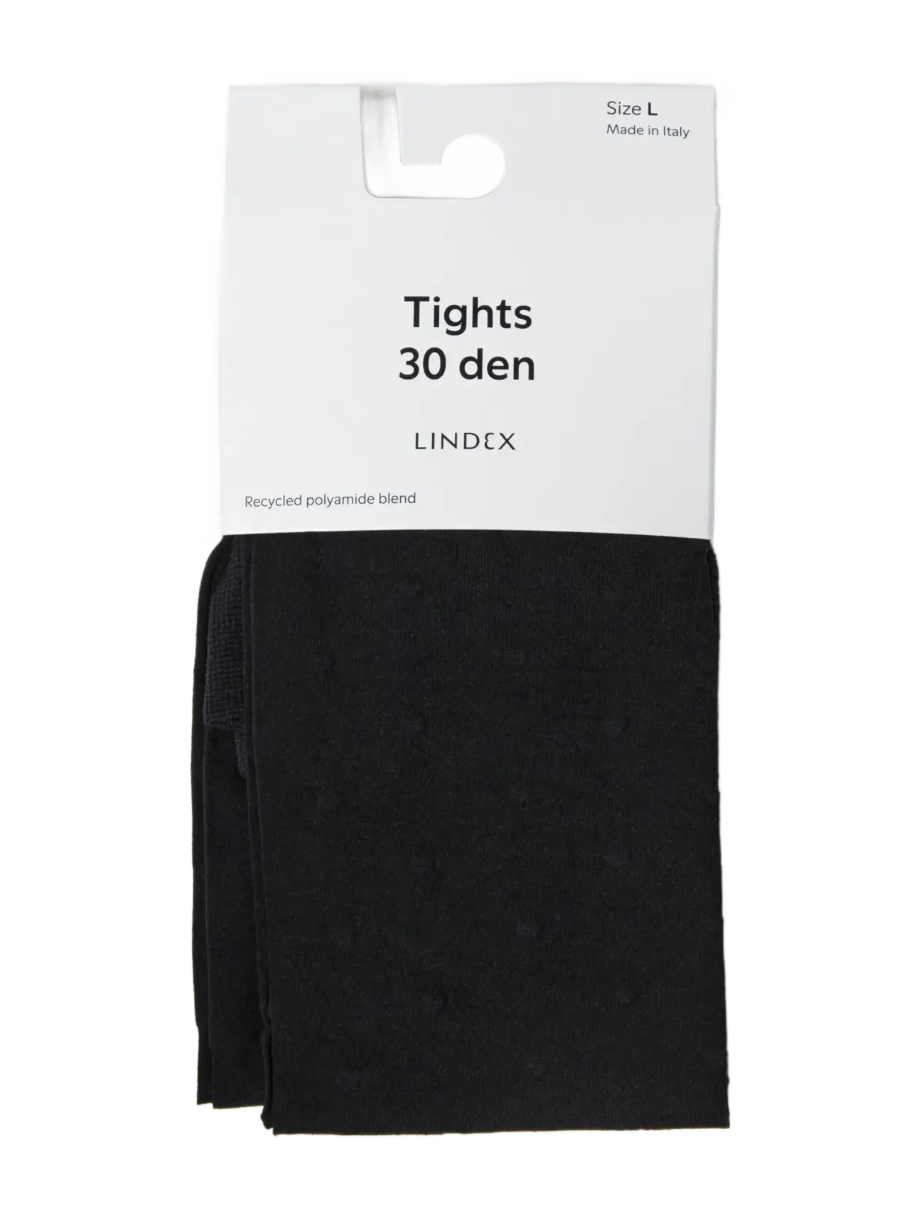 Lindex - 30 denier tights with hearts - black - 3